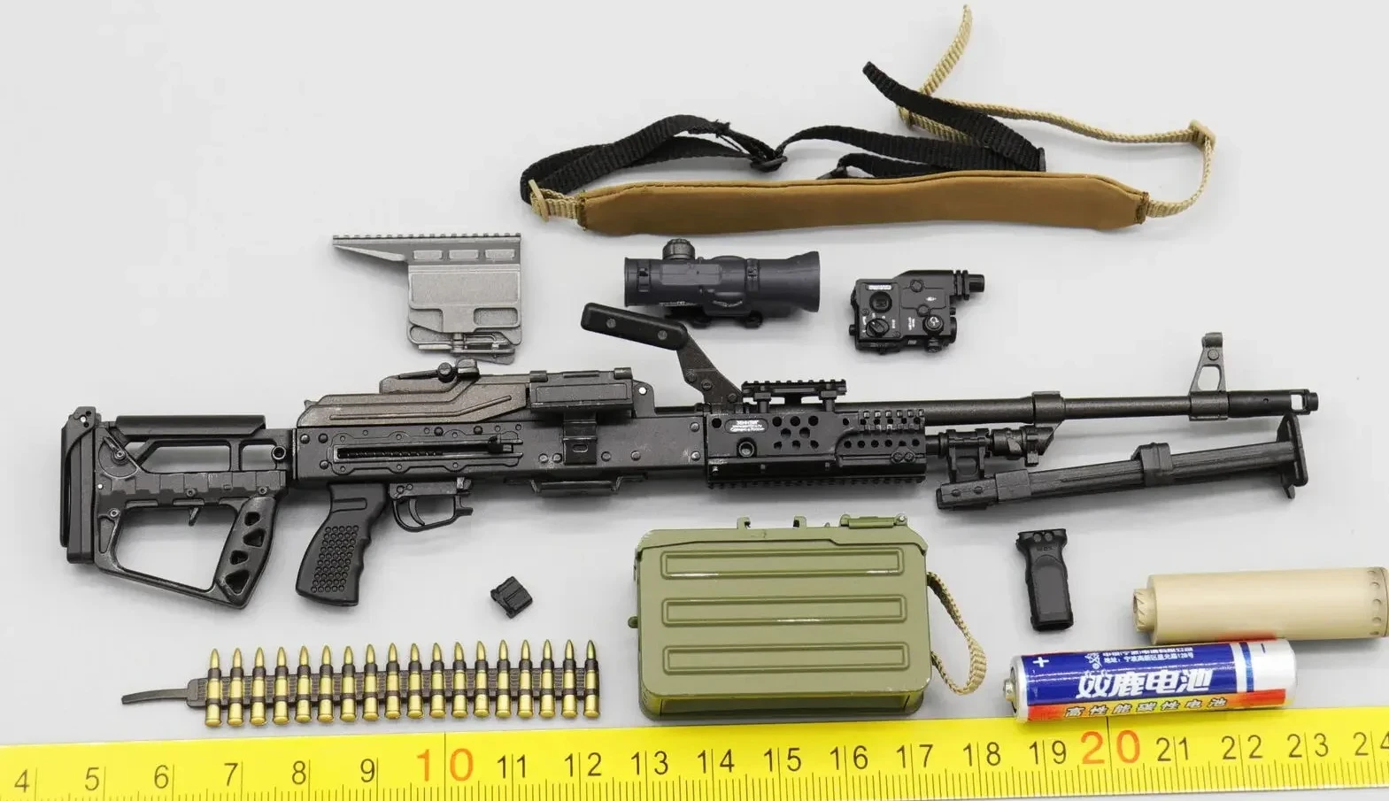 

ES 26060RB 1/6 Scale Soldier PKM Set Model for 12''Special Forces