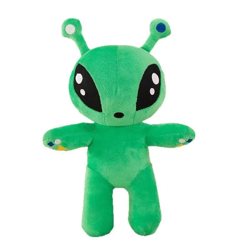 Juguete de peluche de alienígena verde de 30cm, cuerno tentáctil de Anime, monstruos alienígenos, muñeco de terror, juguetes suaves para niños y niñas, almohada de peluche, regalos para niños