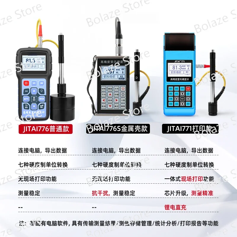 Instruments Leeb Hardness Tester Portable Metal Quenching Layer Heat Treatment Rockwell Vickers Hardness Testing Instrument