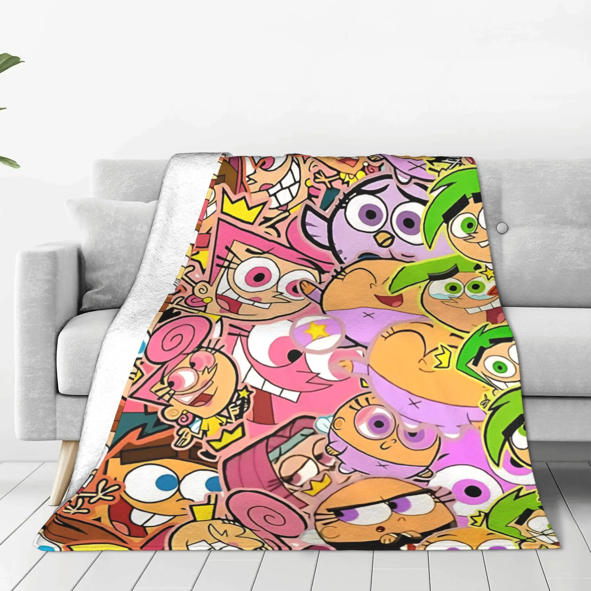 1PC retro 90s Fairly Odd Treasures Home Room Decorations Winter Blankets For Adults Bedding Home Interior Sofa Knee