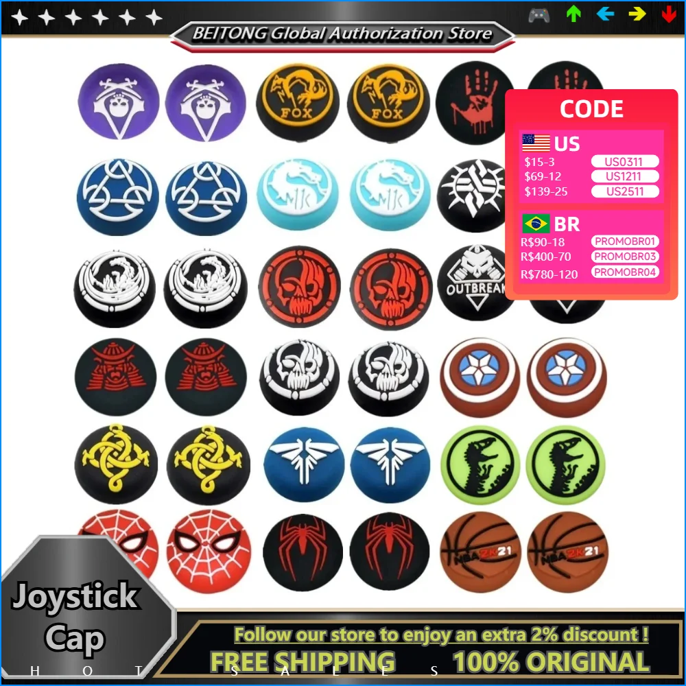 

Silicone Joystick Thumb Grip Cap For PS5 Xbox BEITONG Flydigi Gamesir Controller Anti Slip Gamepad Joystick Grip Cover