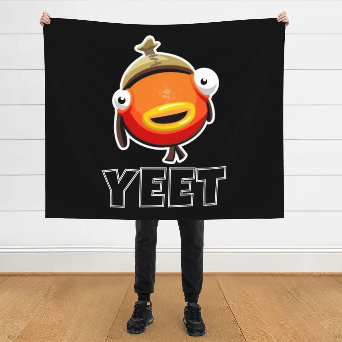 

yeet fishstick Throw Blanket Hair Flannels Sofa Vintage Blankets