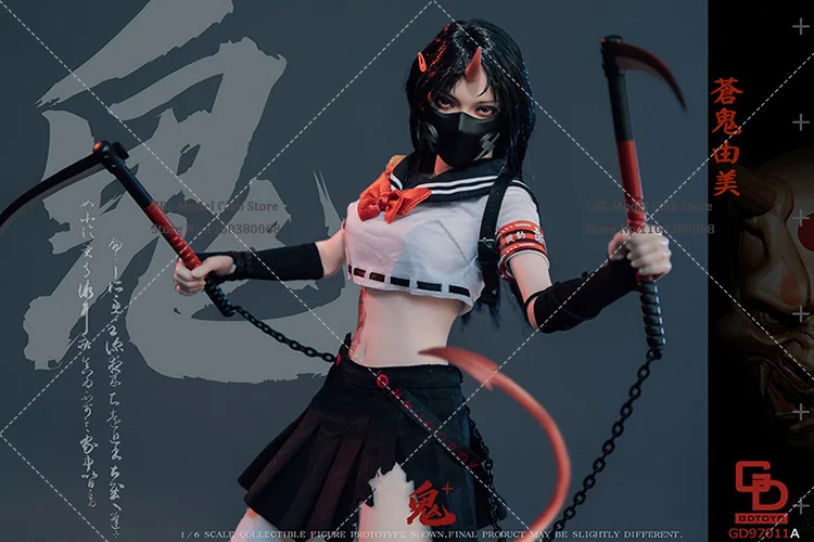 GDTOYS GD97011 1/6 Scale Female Soldier Japanese Onihime Samurai Canggui Yumei Yukiko Yukawa Full Set 12inch Action Figure Doll