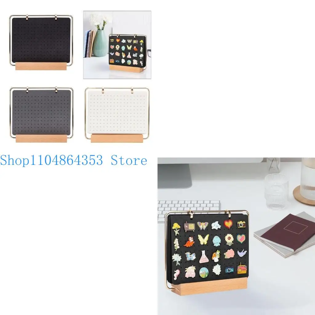 

Pin Collection Storage Calendar Badge Earring Display Organiser 6 Pages Large Capacity Brooch Holder for Household Use
