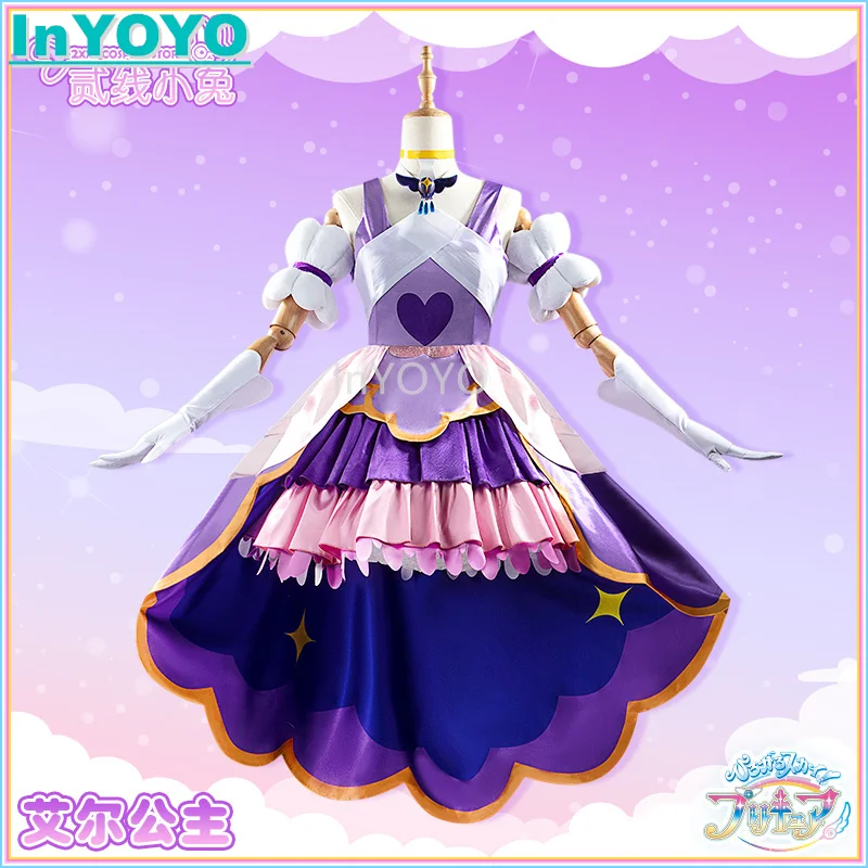 InYOYO Cure Majesty Cosplay Costume Anime Hirogaru Sky Pretty Cure Precure Ellee Lovely Lolita Dress Halloween Party Outfit Cust