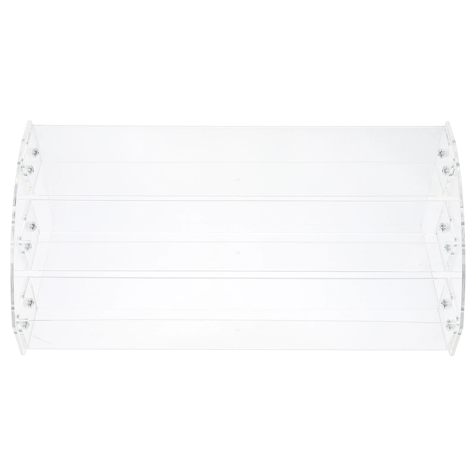 

Acrylic Nail Polish Organizer Transparent 3-Layer Lipstick Holder Compartment Makeup Storage for Home Salon Bedroom