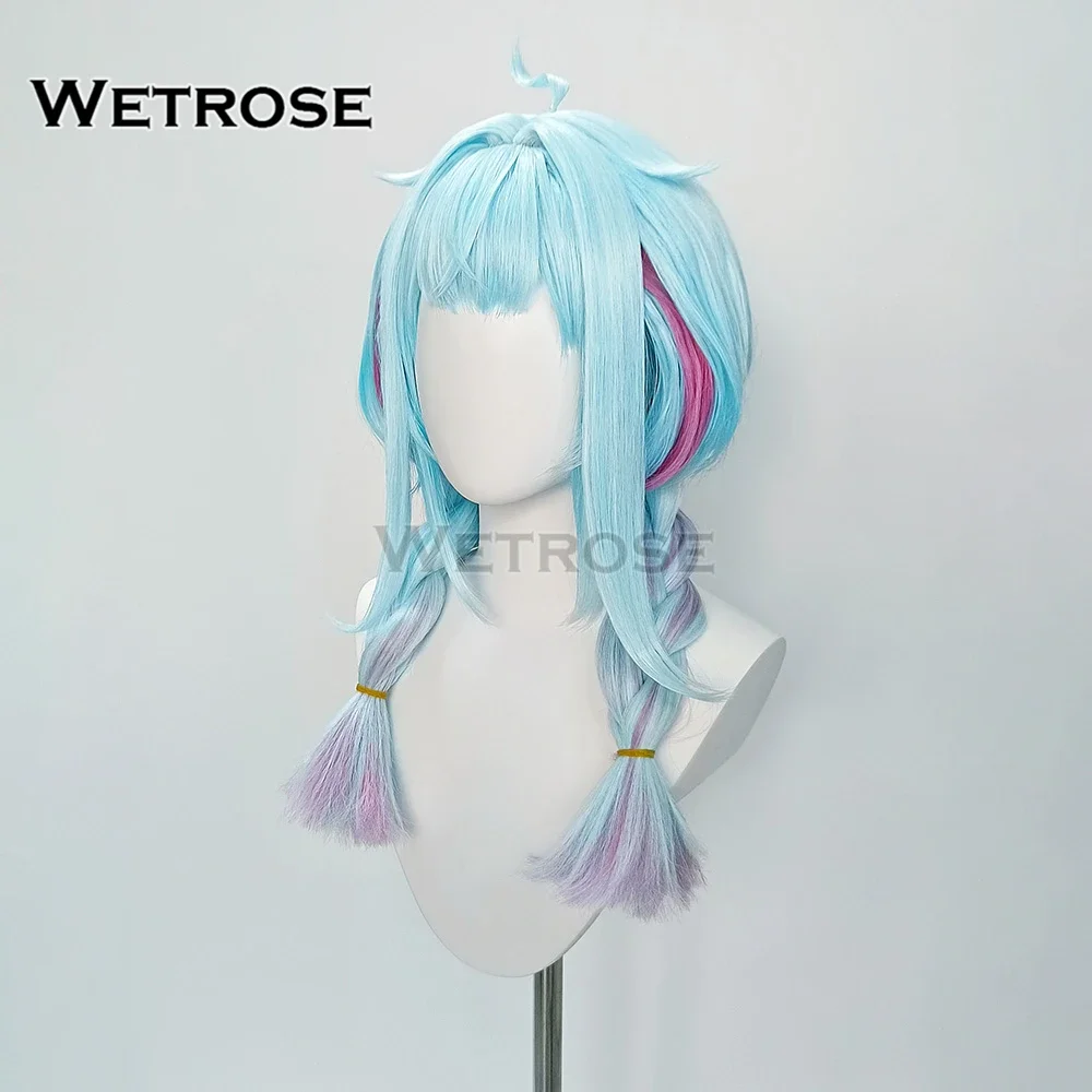 【Wetrosse】In Stock Mizumiya Su Cosplay Wig FLOW GLOW Holo Vtuber Hololive Dev Is Outfit Halloween Full Set Not Styled