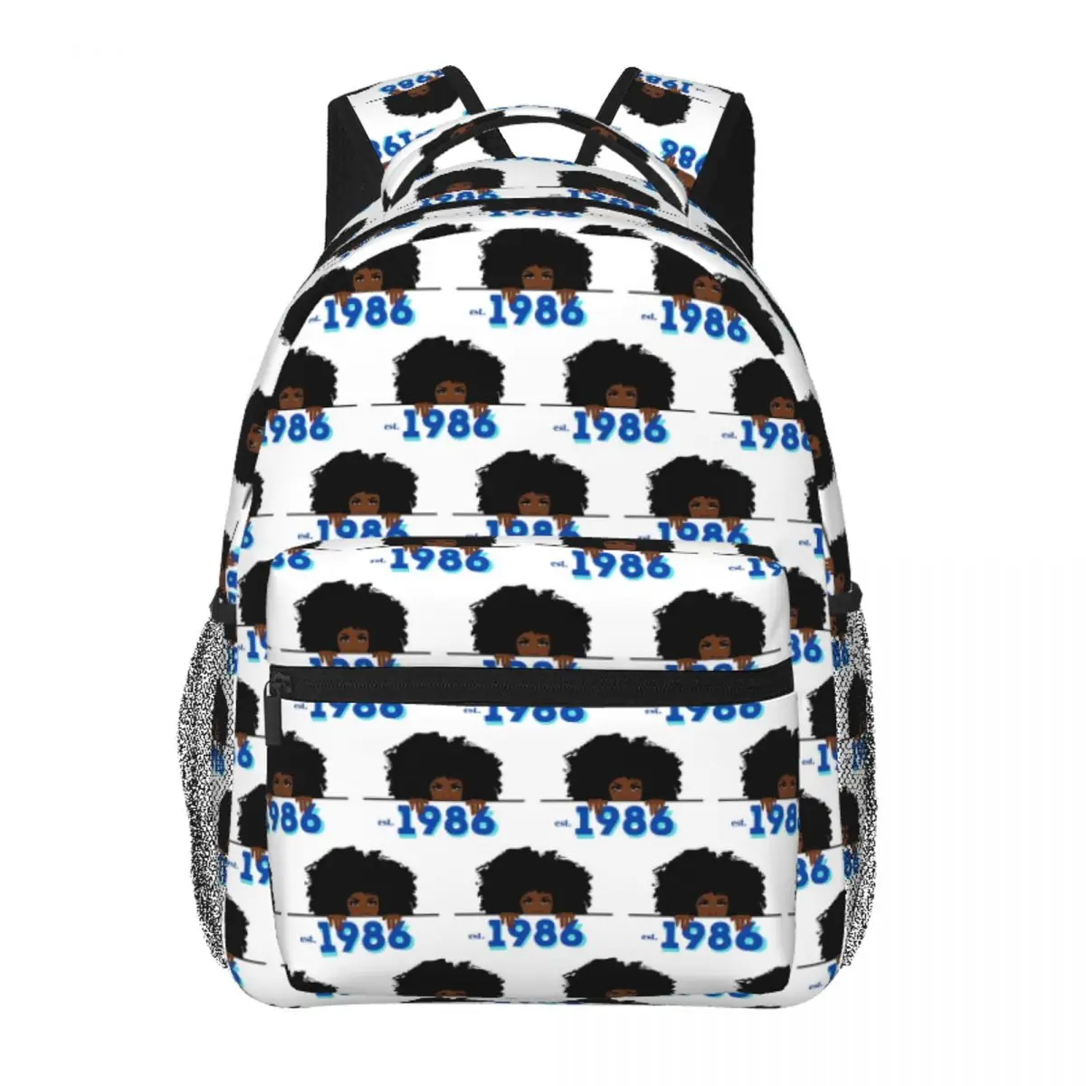 

Women's Black Queen Born In 1986 Awesome Backpack Student Boys Girls BookBag School Bag Computer Shoulder Bags for Men Women