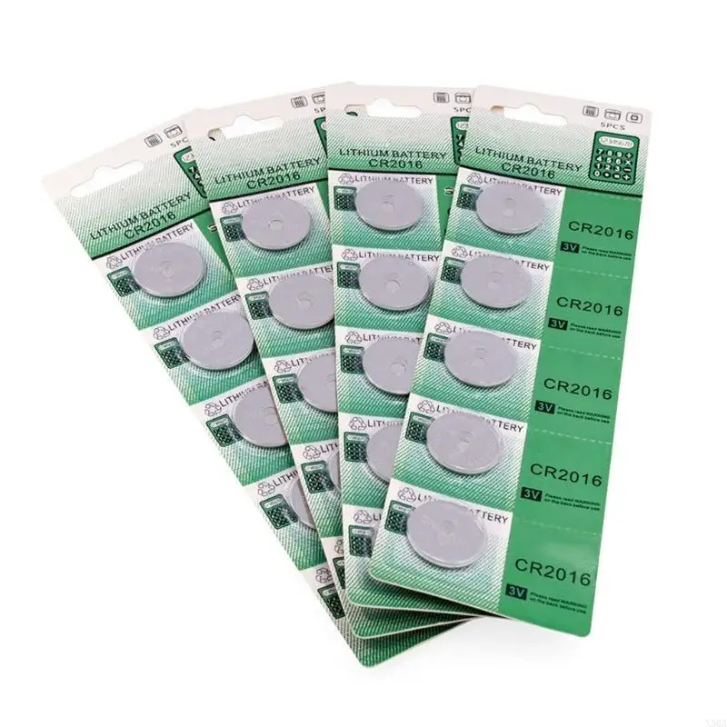 5pc/10pc Essential CR2016 Batteries Versatility Button Cells Battery Power Sources Highly Capacity Coin Cells Battery 