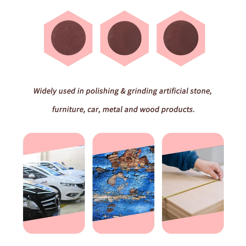 30Pcs 8 Inch Sanding Discs Hook and Loop Aluminum Oxide Sandpaper 200mm for Random Orbital Sander Wood Metal Auto Dry Polishing