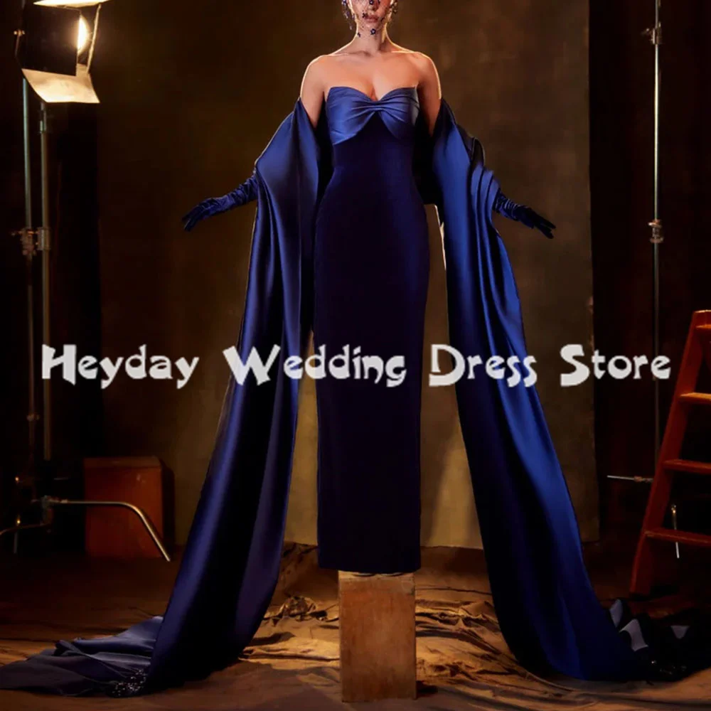 Heyday Women's Velour Sweetheart Straight Evening Dresses Sleeveless With Beaded Shawl Floor-Length Formal Elegant Dresses 2025