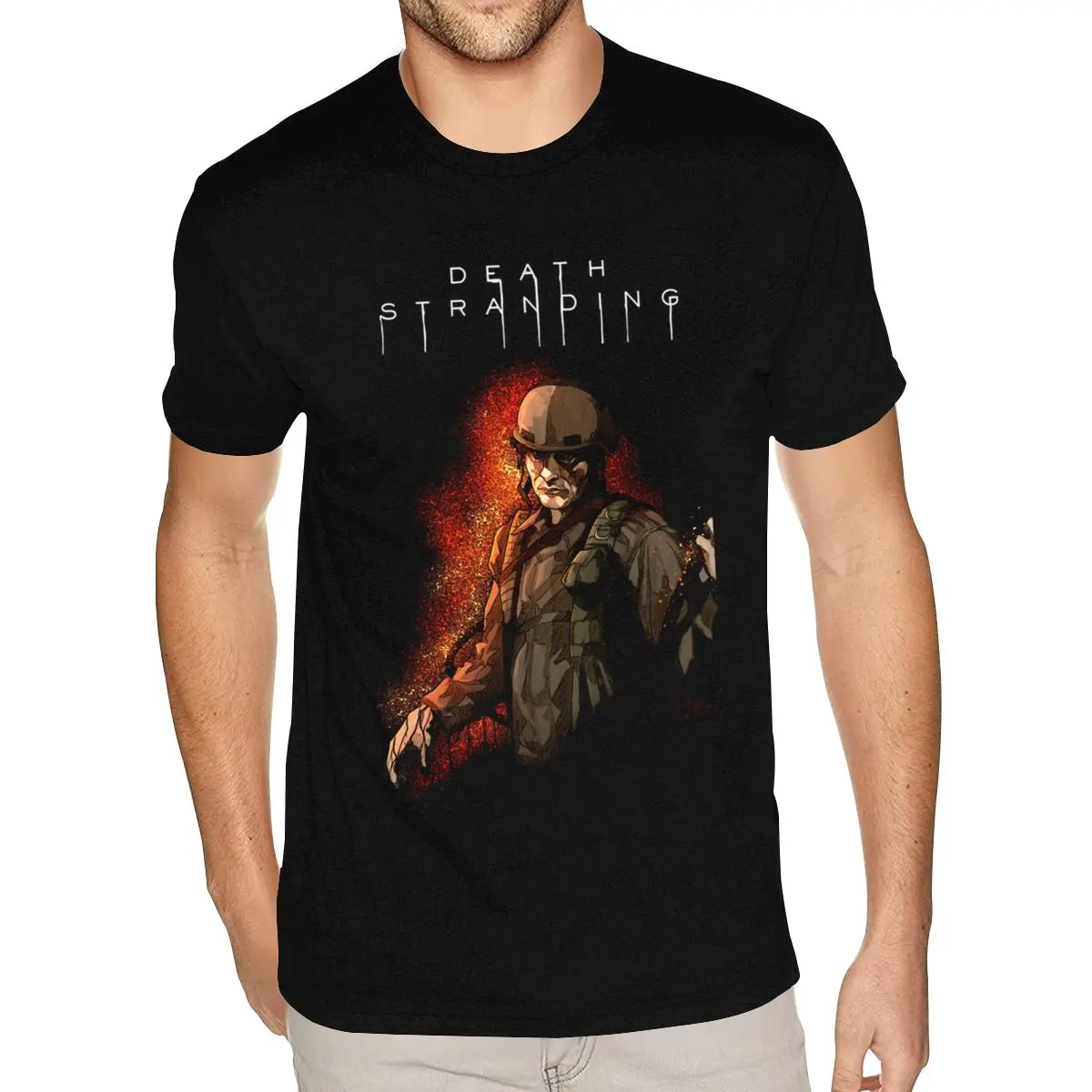 Kojima Death Art Stranding Game For Fans Photo Tee Shirt XXXL Boy Graphic Shirts