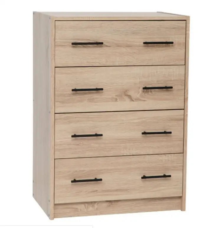 Best Selling simple modern bedroom living room storage cabinet 4 chest of drawers