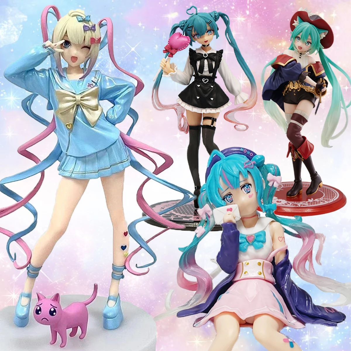 Figura de Anime Hatsune Miku, Needy Girl Overdose, Pop Up Parade KAngel, Modelo Coleccionable de PVC, Figura Kawaii, Juguetes de Cumpleaños para Niñas