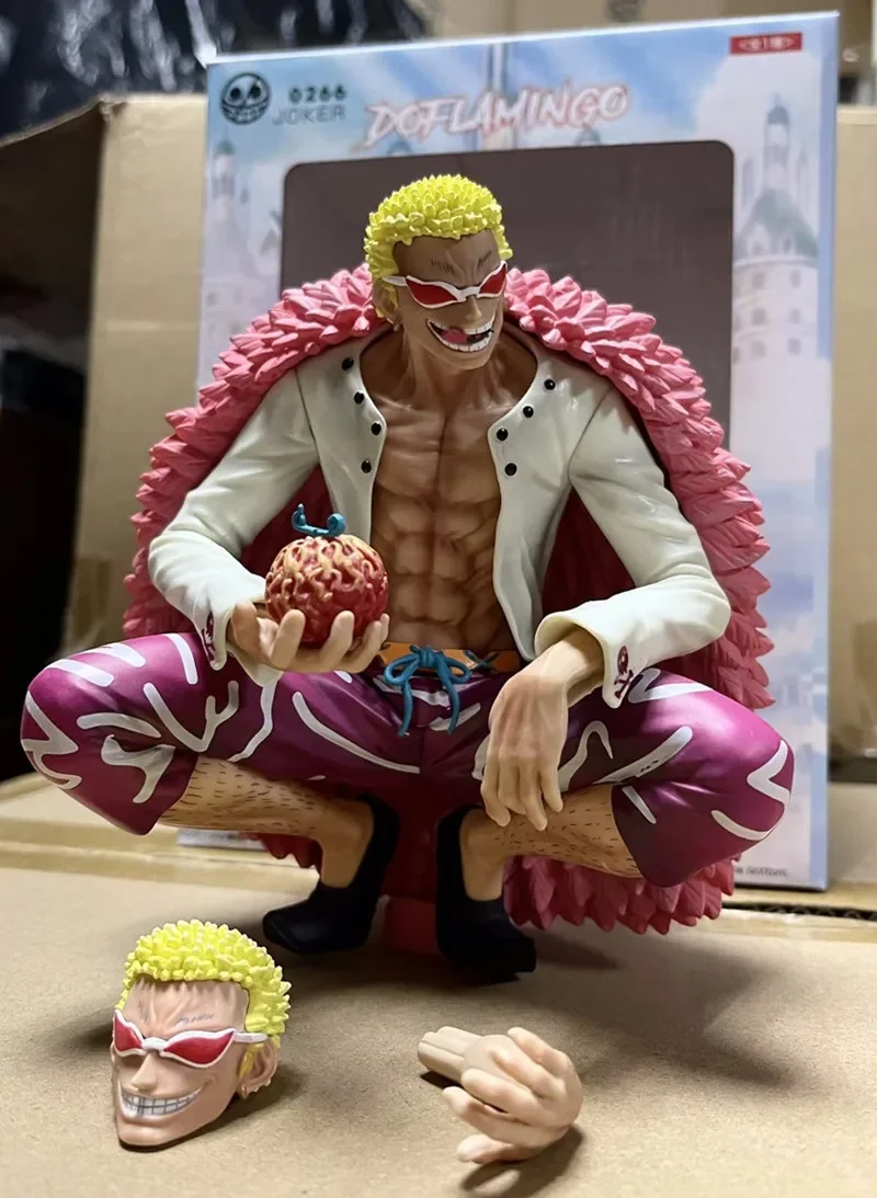 

Anime One Piece Donquixote Doflamingo Figure Oka Shichibukai Desk Decoration Pvc Action Figurine Collectible Model Statue