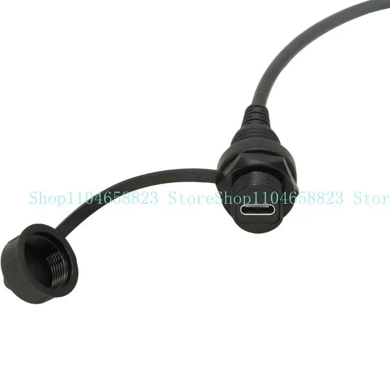 652F Fast Speed USB2.0 3.1 Type C Car Dashboards Mount Cable Extension with Male to Female Connectors