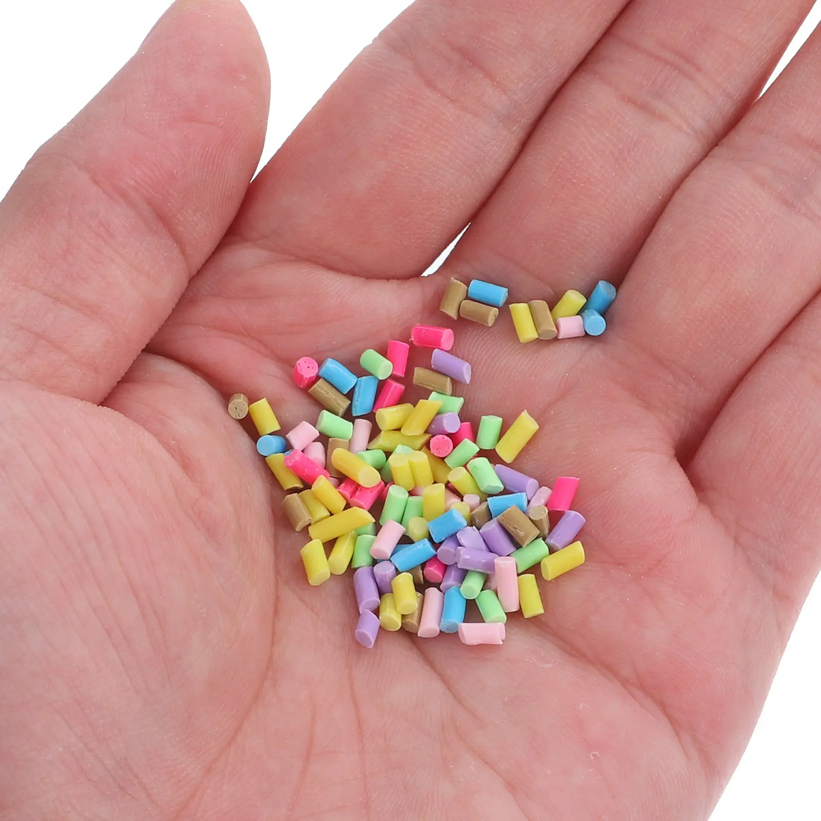 

1Set Polymer Clay Sprinkles Colorful Fake Sprinkle Accessories Multi-Function DIY Craft Clay Beads Bracelet Pendant