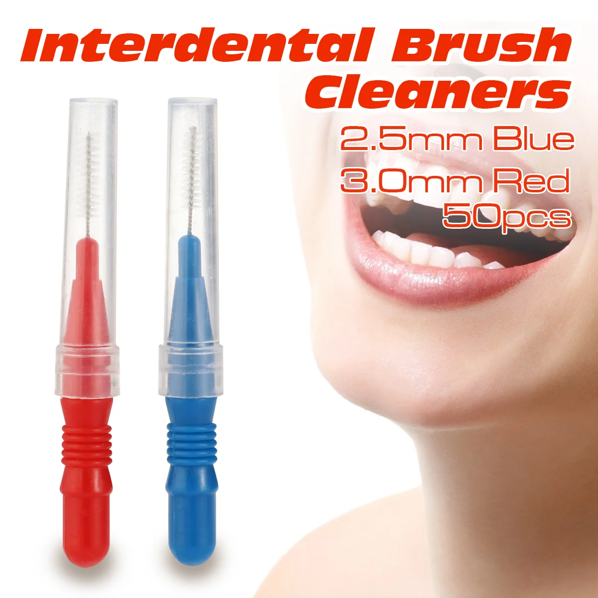 50 Pcs between Teeth Dental Interdental Cleaner Interspace Toothbrush Care Tool Orthodontics