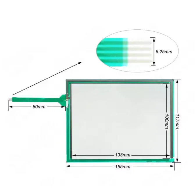 JZRCR-NPP01-1 NX100 Touch Screen Panel Glass Digitizer for Yaskawa Motoman JZRCR-NPP01-1 NX100 Robot Teach Pendant Touchscreen