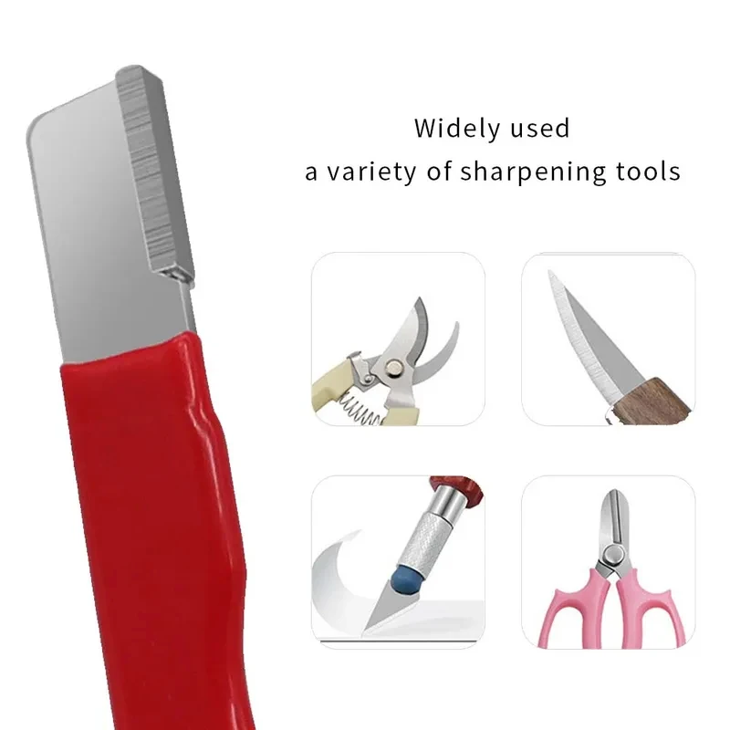 Portable Sharpening Stone Multifunctional Tool Sharpener for Kitchen Knives Scissors Axe Outdoor Garden Cutting Tools Repair Acc view 5