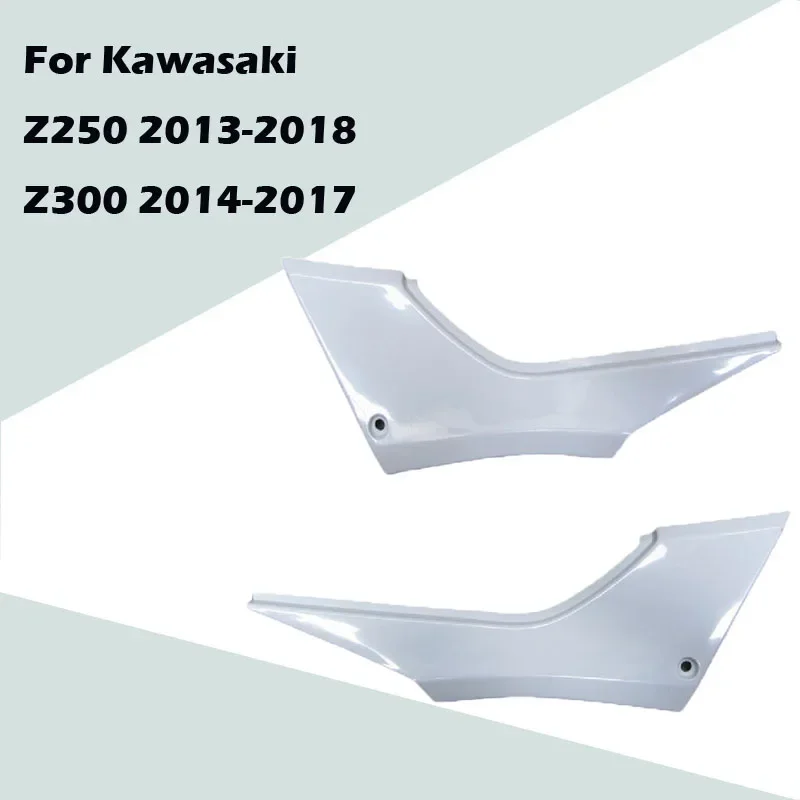 

For Kawasaki Z250 2013-2018 Z300 2014-2017 Motorcycle Unpainted Left and Right Small Plate Seats ABS Injection Fairing