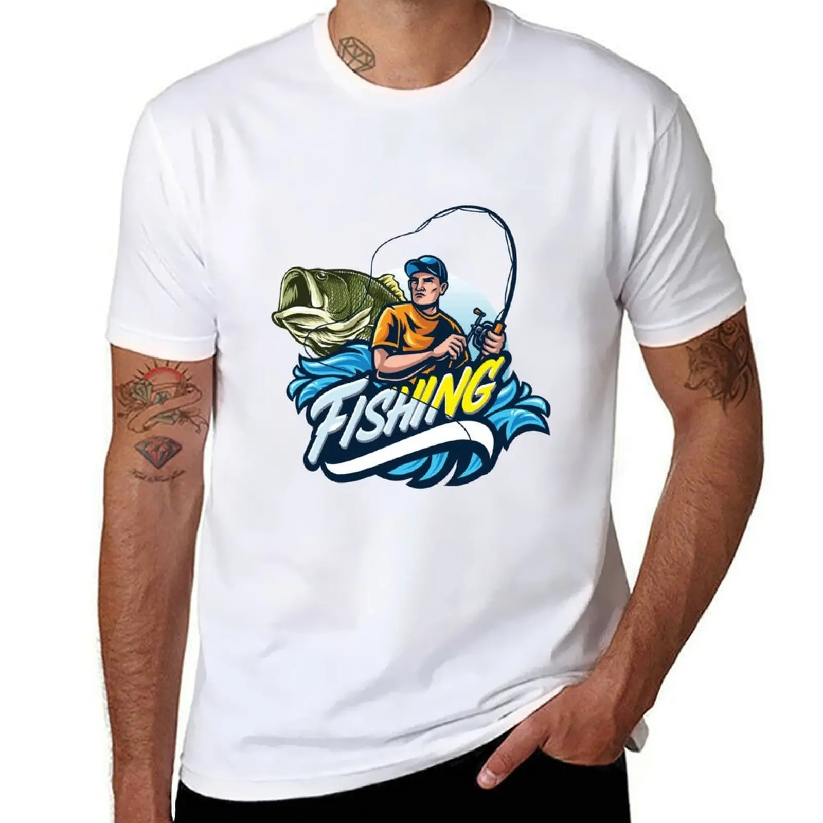 

Fishing Design T-Shirt t shirt for man 100 percent cotton anime tshirt T-Shirt