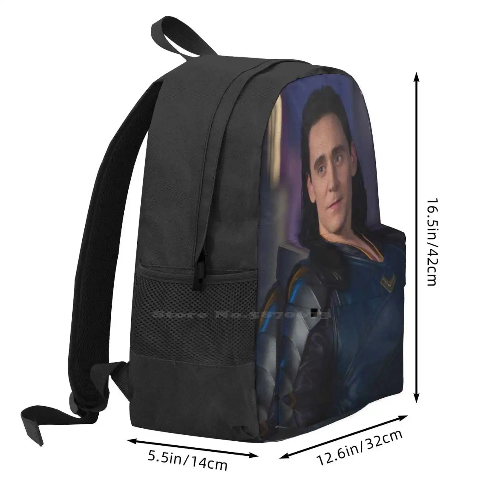 Tom Hiddleston Bolsa Escolar, Mochila Grande Capacidade, Laptop, 15 Polegada