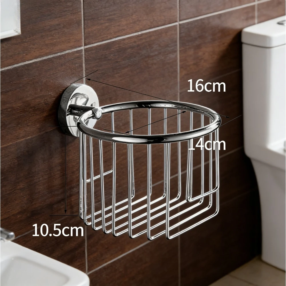 

Корзина для хранения туалетной бумаги, настенная водонепроницаемая подставка для туалетной бумаги из нержавеющей стали, подставка для хранения салфеток с полкой