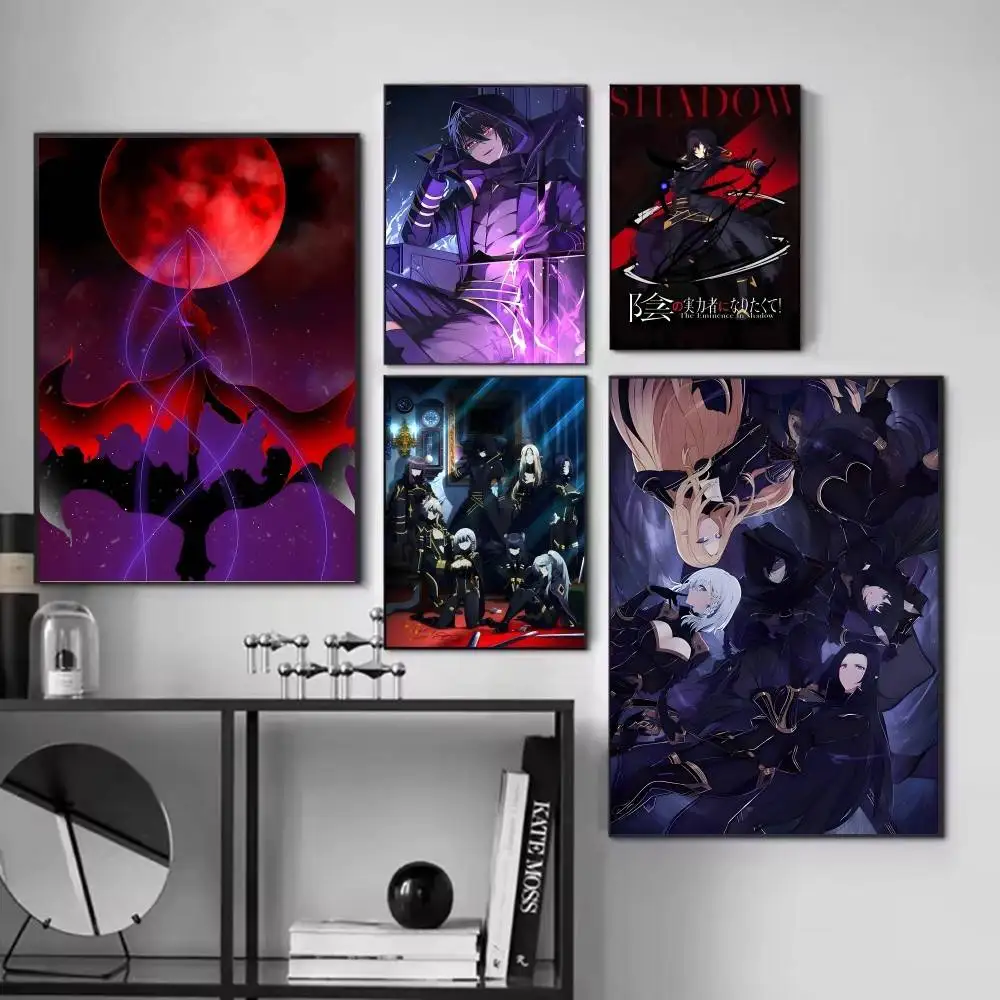 Anime The E-Eminence in S-Shadow posters Self-adhesive Paper Print Home Living Room Bedroom Entrance Bar Cafe Art