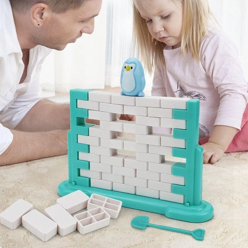 Развивающие обучающие игрушки для детей; Набор интерактивных строительных блоков Penguin для родителей и детей