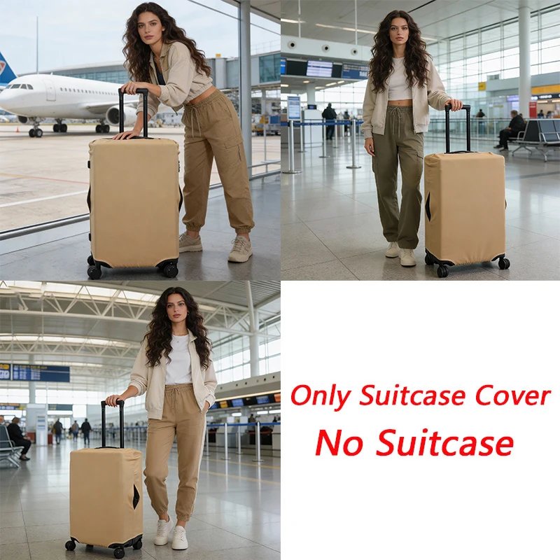 Cute Mushroom Fairy Pattern Luggage Cover Cartoon Mushroom Women Travel Accessories Suitcase Cover Trolley Case Protective Cover