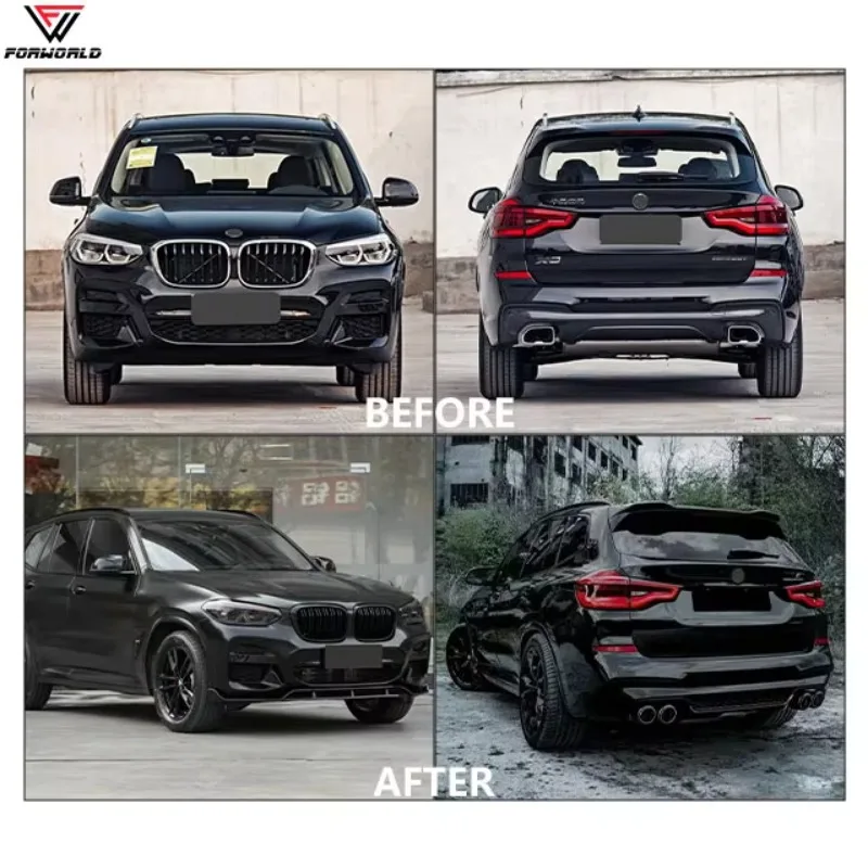 Manufacturing Source for   G01 X3 18-22 Black Knight Kit Full Body Front Rear Bumper Grille Fender New Condition Included