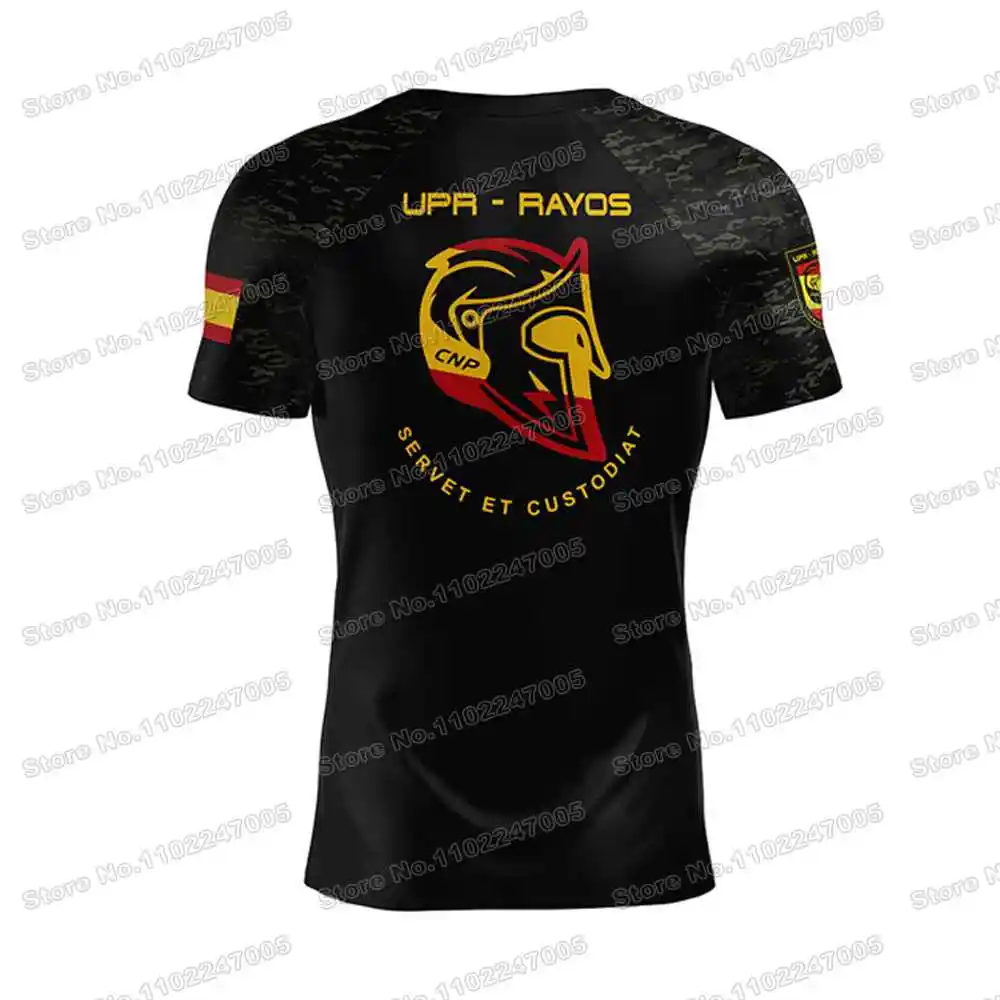 2023 UPR Alicante Unidad de Motos T Shirt National Police Outdoor Tech Shirts MTB Clothing Training Tops Fitness Jersey Running