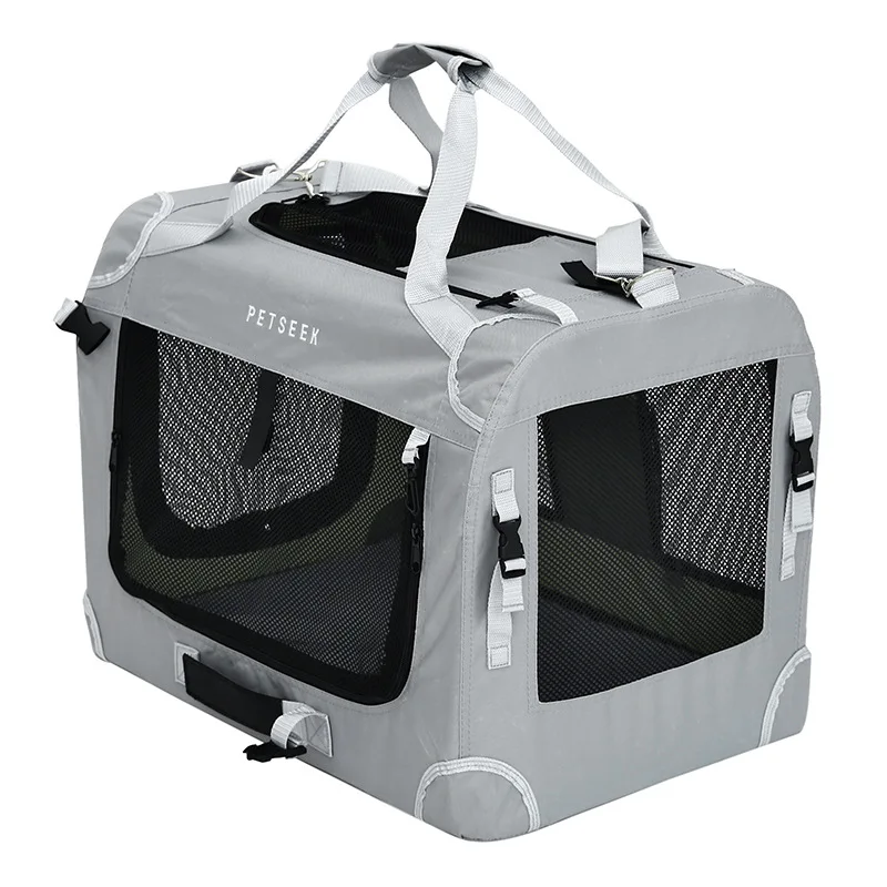 

Роскошная большая сумка для домашних животных, прочная расширяемая сумка-переноска для авиакомпаний, путешествий, рюкзак для домашних животных, складная переноска для кошек и собак