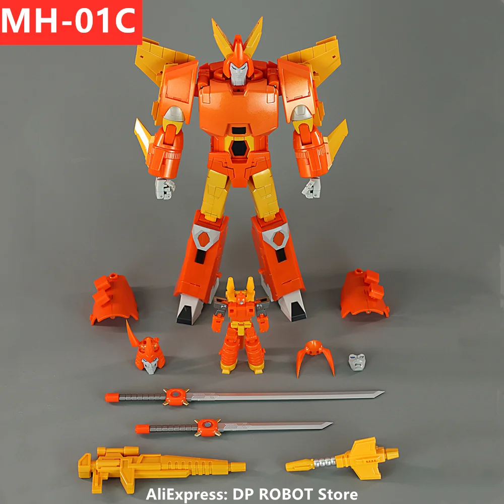 [IN STOCK NOW] MHZ TOYS Transformation MH-01C MH01C Orange Hurricane Cyclonus 2.0 KO FT-29 High Quality Figure With Box