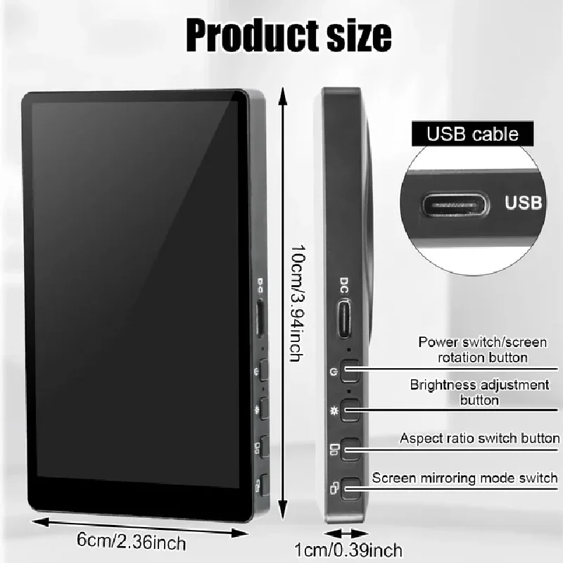 شاشة مراقبة سيلفي مغناطيسية لاسلكية للهاتف المحمول للهواتف الذكية وتسجيل الفيديو المباشر لهاتف iPhone Android