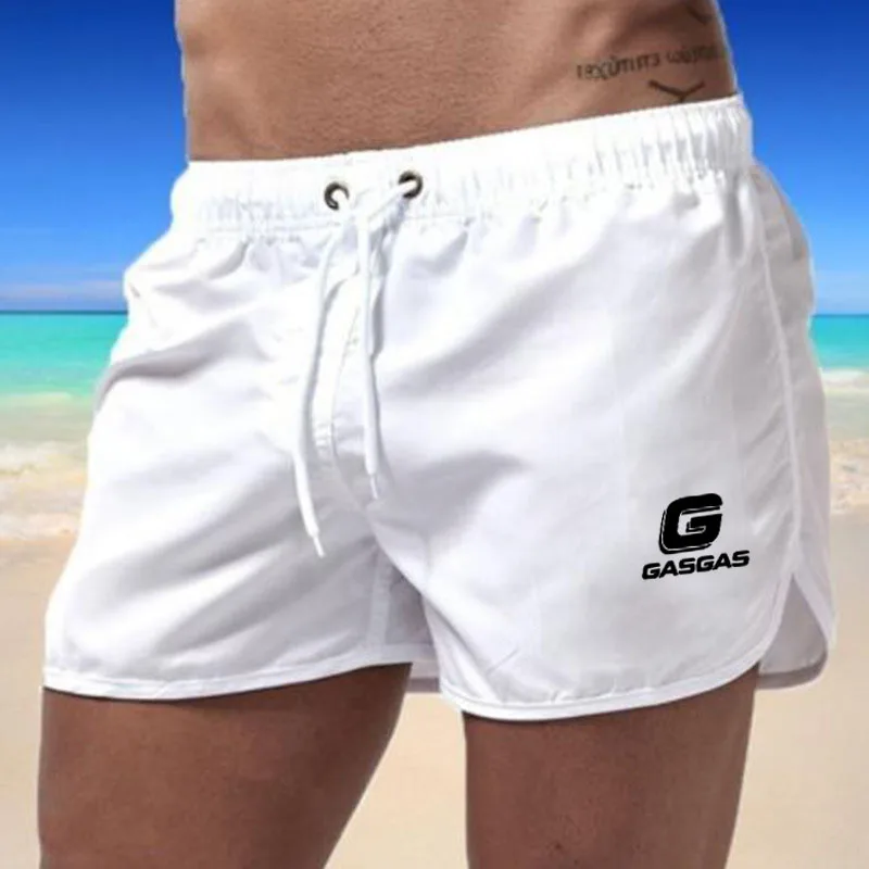 GASGAS-pantalones cortos deportivos de playa para hombre, pantalones ligeros de verano, pantalones de chándal holgados con bolsillo, 2024