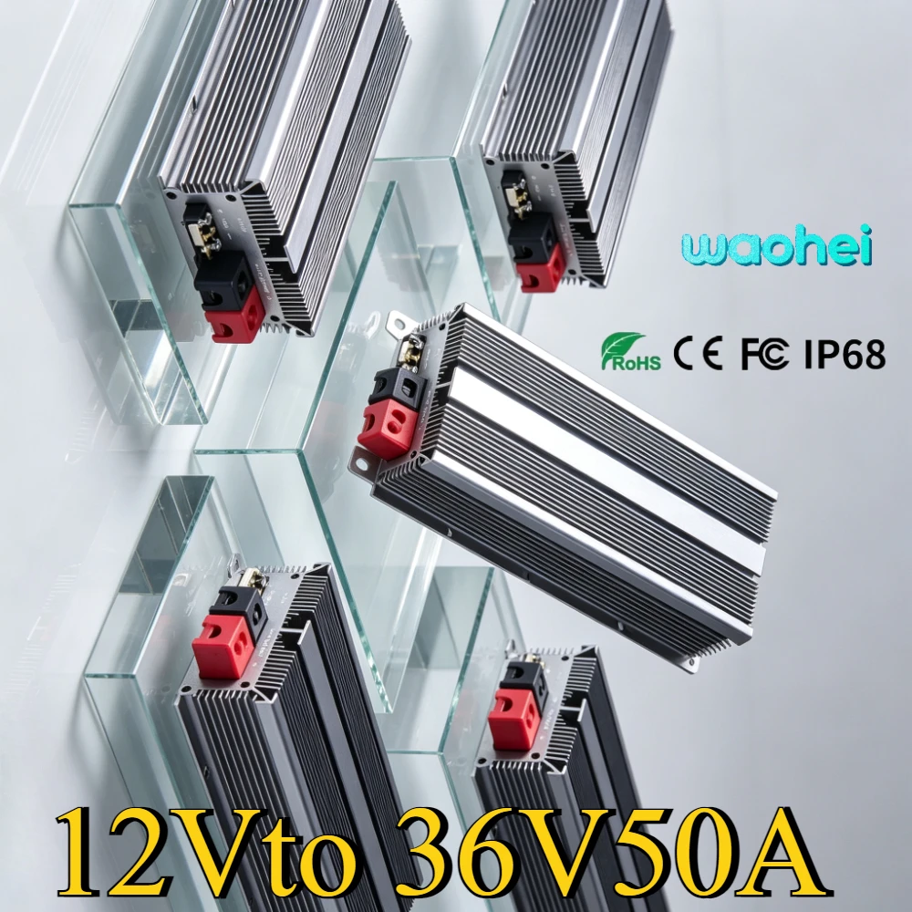 12V to 36V 50A DC to DC Converter Step Up Power Converter Voltage Regulator Boost Module 11V-16V RoHS DC Stabilizer Waterproof