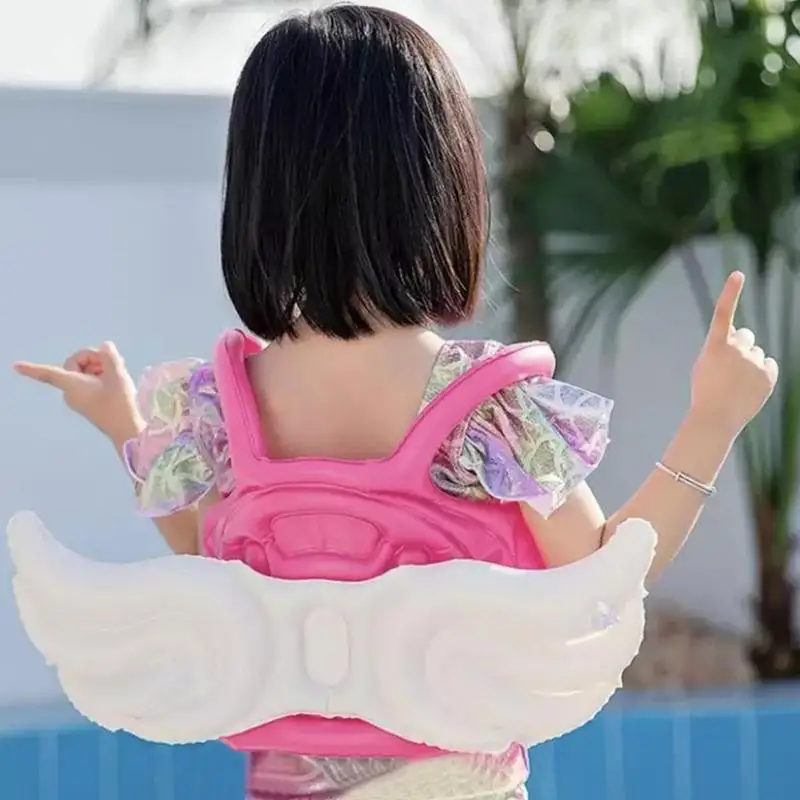 Inflatable Floating Swimwear Angel Wings Swimming Vest For Kids Toddle Swim Vest Water Toy Pool Inflatable Swimsuit