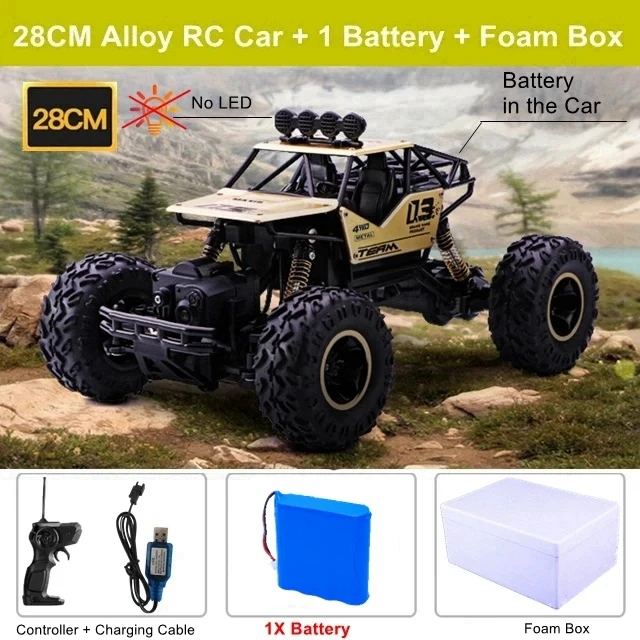 Oike RC Auto Afstandsbediening Klimvoertuig Buiten All Terrain Off-road Vrachtwagens 4WD Racing Drift Cars Speelgoedcadeau voor kinderen Volwassenen