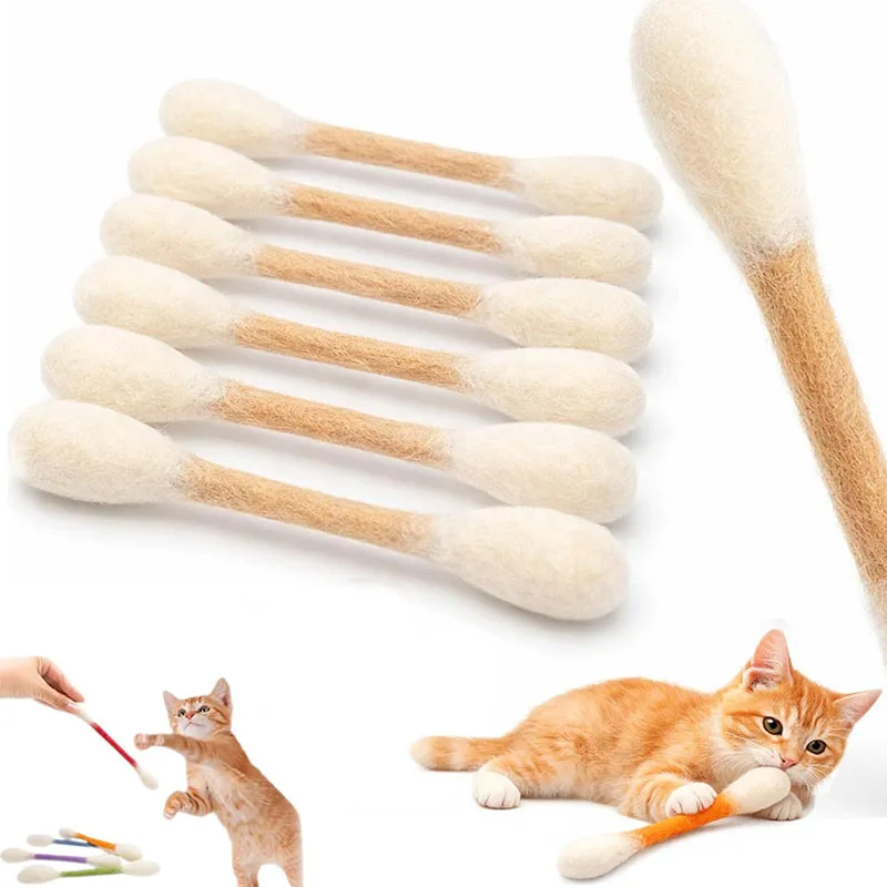 Kreatives großes Katzenminze-Spielzeug in Wattestäbchenform, 6er-Pack, riesiger Kätzchen-Kratz- und Beißstab, langlebiges Zahnreinigungs- und Zahnreinigungsseil – Detail 2