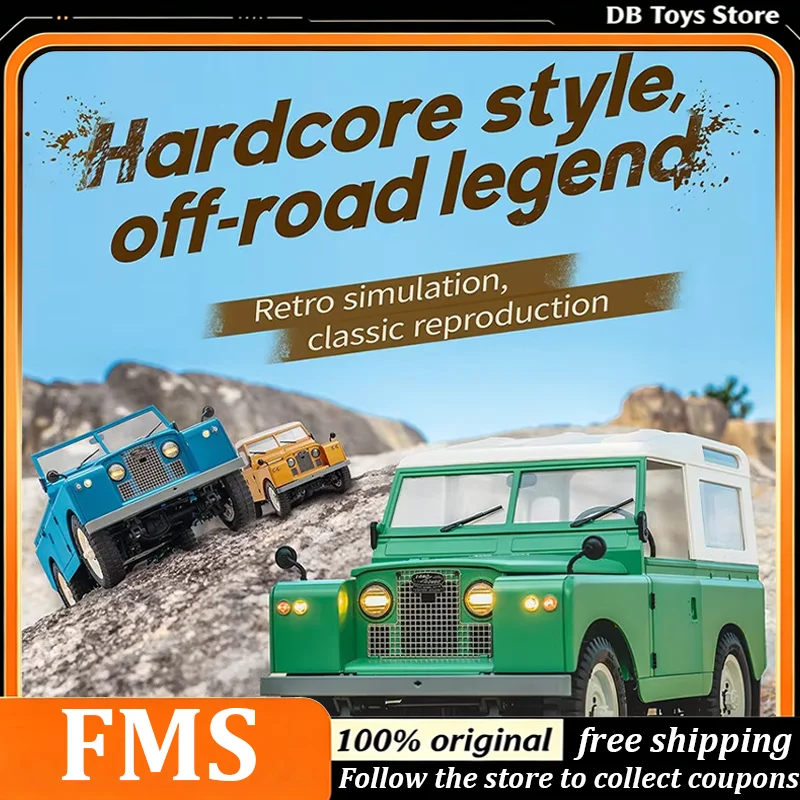 FMS 1:12 Simulation Remote Control Car Off-Road Pickup II RC Electric Remote Control Model 4WD Climbing Car Collection RTR