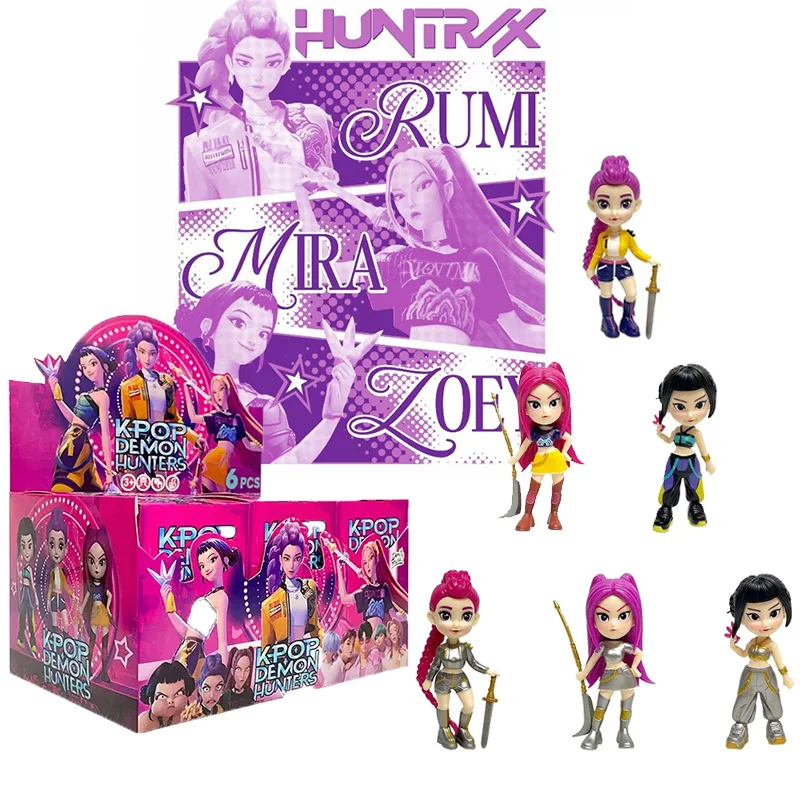 

Аниме Kpop Devil Hunter слепая коробка разборка забавная слепая сумка маленькая статуя периферийная модель настольная слепая коробка украшение подарок