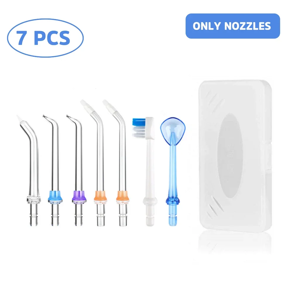 

Replaceable Portable Dental Water Flosser Jet Tip Nozzle+Toothbrush Head Set For Oral Irrigator Dental Water Floss Teeth Cleaner