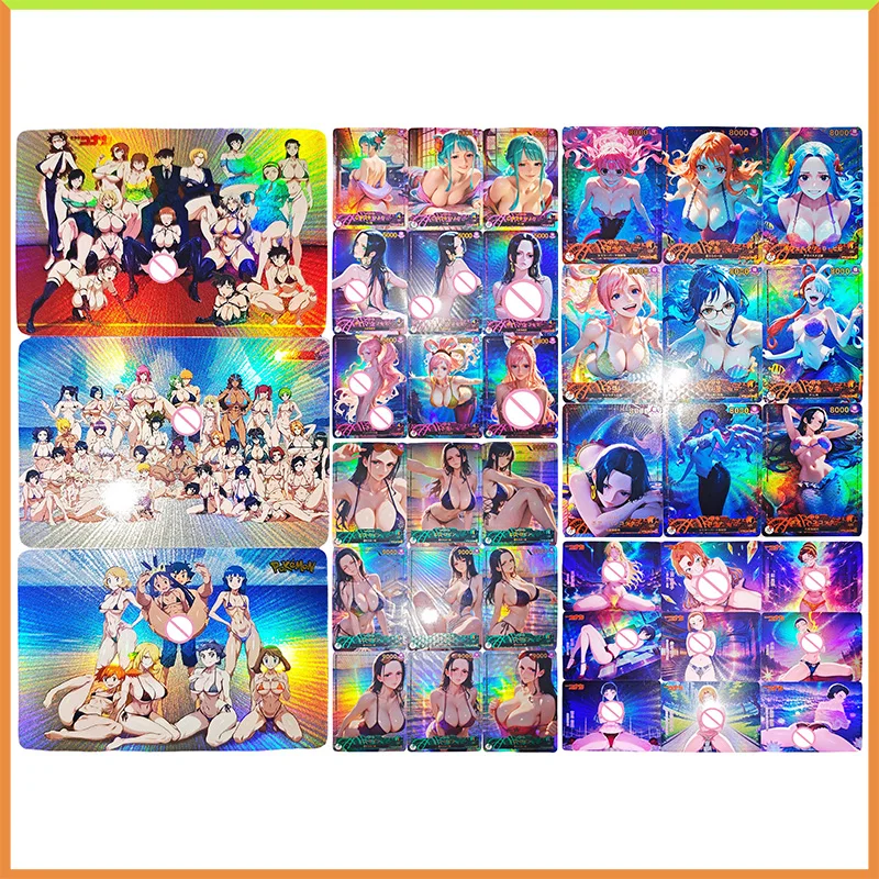 

Аниме ONE PIECE DIY ACG Коллекционные карты Kozuki Hiyori Hancock Shirahoshi Robin Perona Kalifa Uta Игрушки для мальчиков Подарки на день рождения
