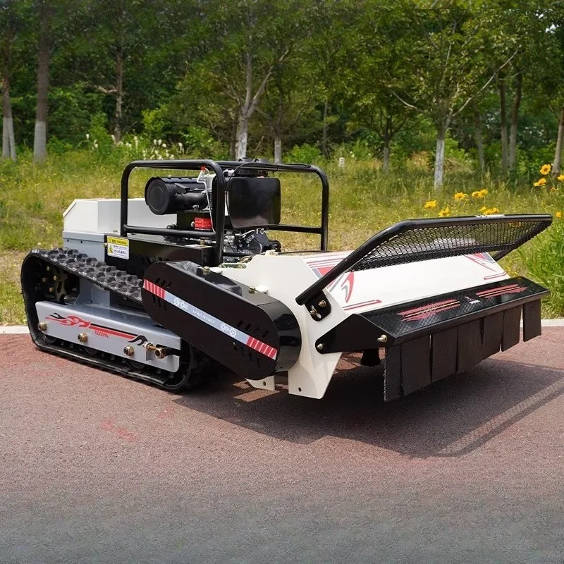 Remote Control Lawn Mower Tracked Weeder Orchard All-Terrain  Agricultural Land Clearing  Grass Cutting