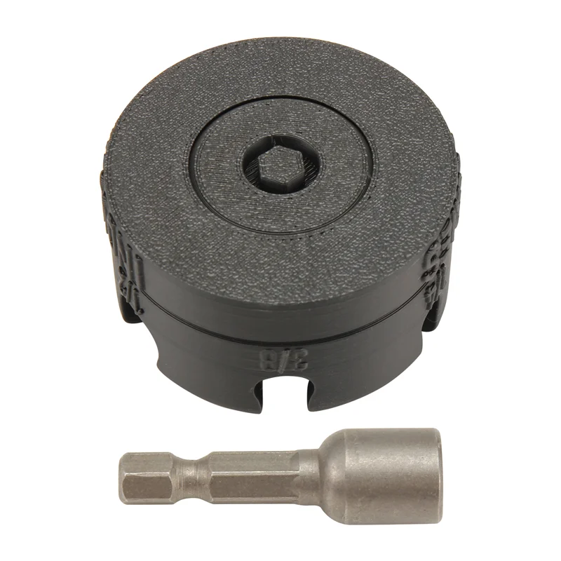 Abzv-driver de porca de haste hexagonal, acessório de broca de zíper de porca, ferramenta extratora de parafuso removedor de porcas para cremalheiras de conduíte, sistemas de suporte