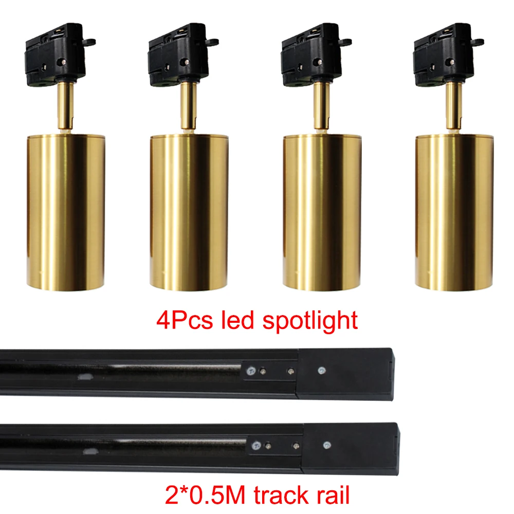 

led track light home daily use led spotlights aluminum gold black spot lamp for living room bedroom dinning room led lighting