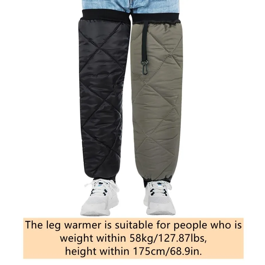 ปลอกขาอุ่นกันน้ำพร้อมแผ่นรองเข่าสำหรับขี่มอเตอร์ไซค์ ดีไซน์ซิปสำหรับฤดูหนาว ป้องกันเข่าอย่างดีขณะขับขี่หรือเล่นสกี