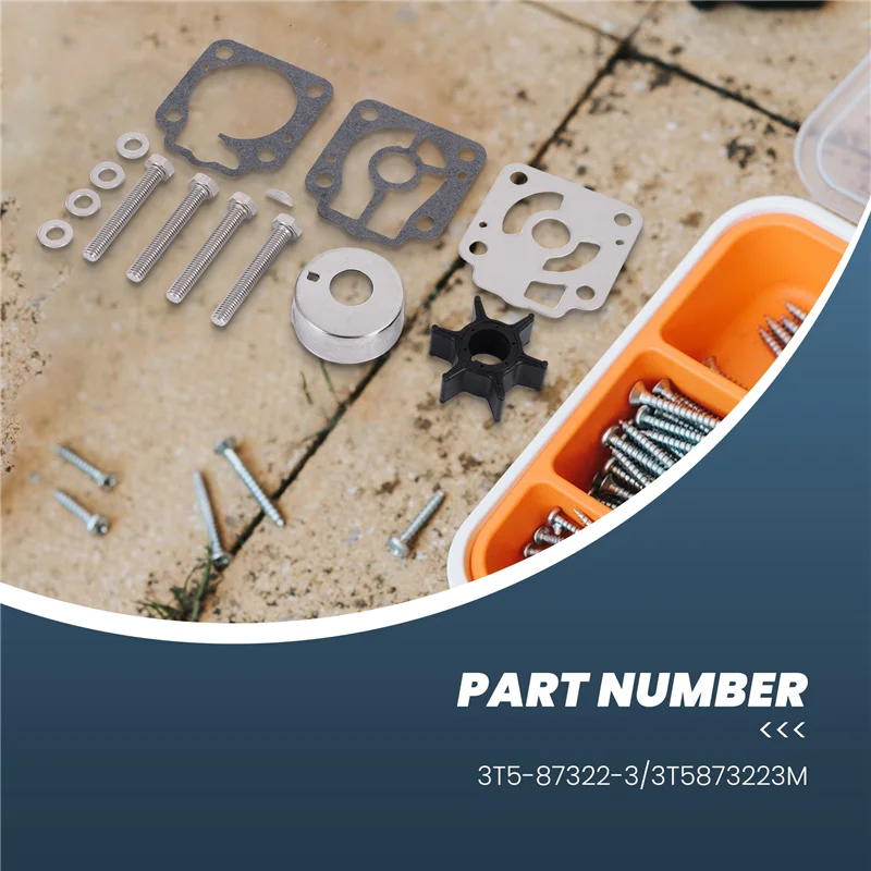 

L10A Impeller Water Pump Repair Kit 3T5873223M For Nissan/Tohatsu Outboard 40 50 60 Hp Marine Engine Part 3T5-87322-3